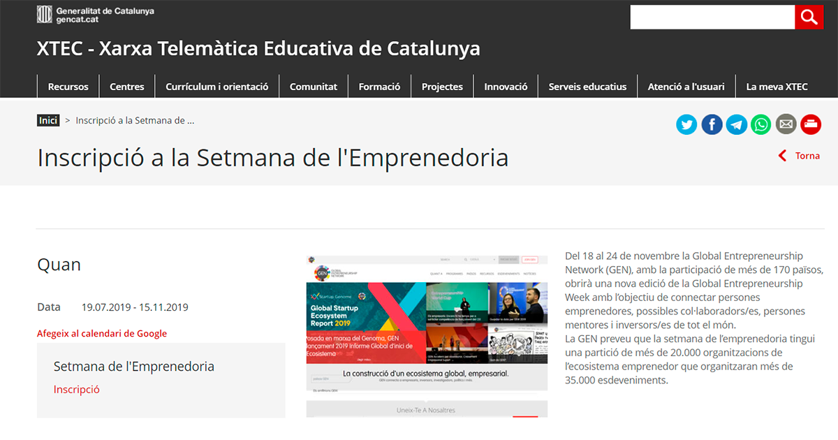 XTEC entrepreneurship week